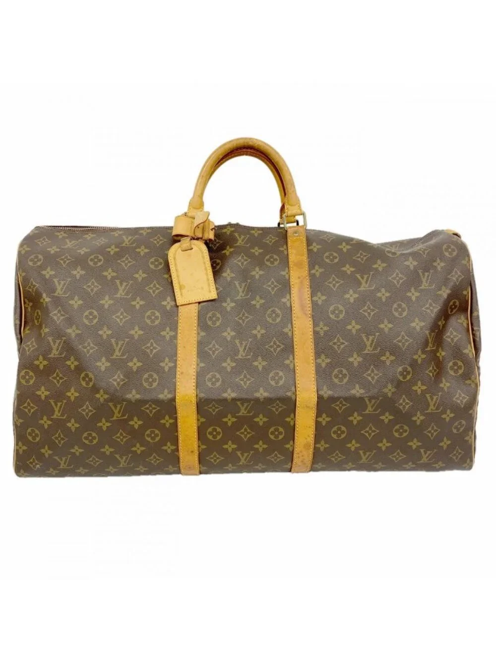 Louis Vuitton Boston Bag Monogram Keepall 60 Brown